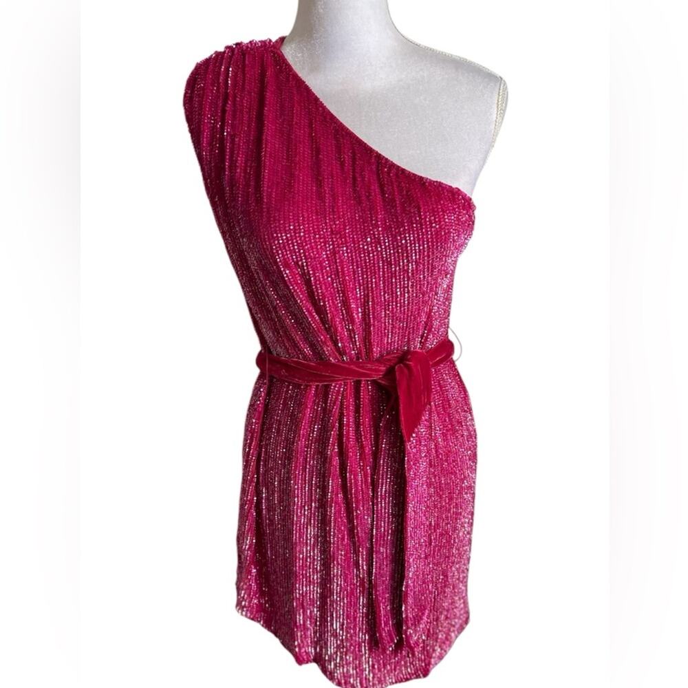 Retrofete Revolve Ella Dress in Fuschia pink size small